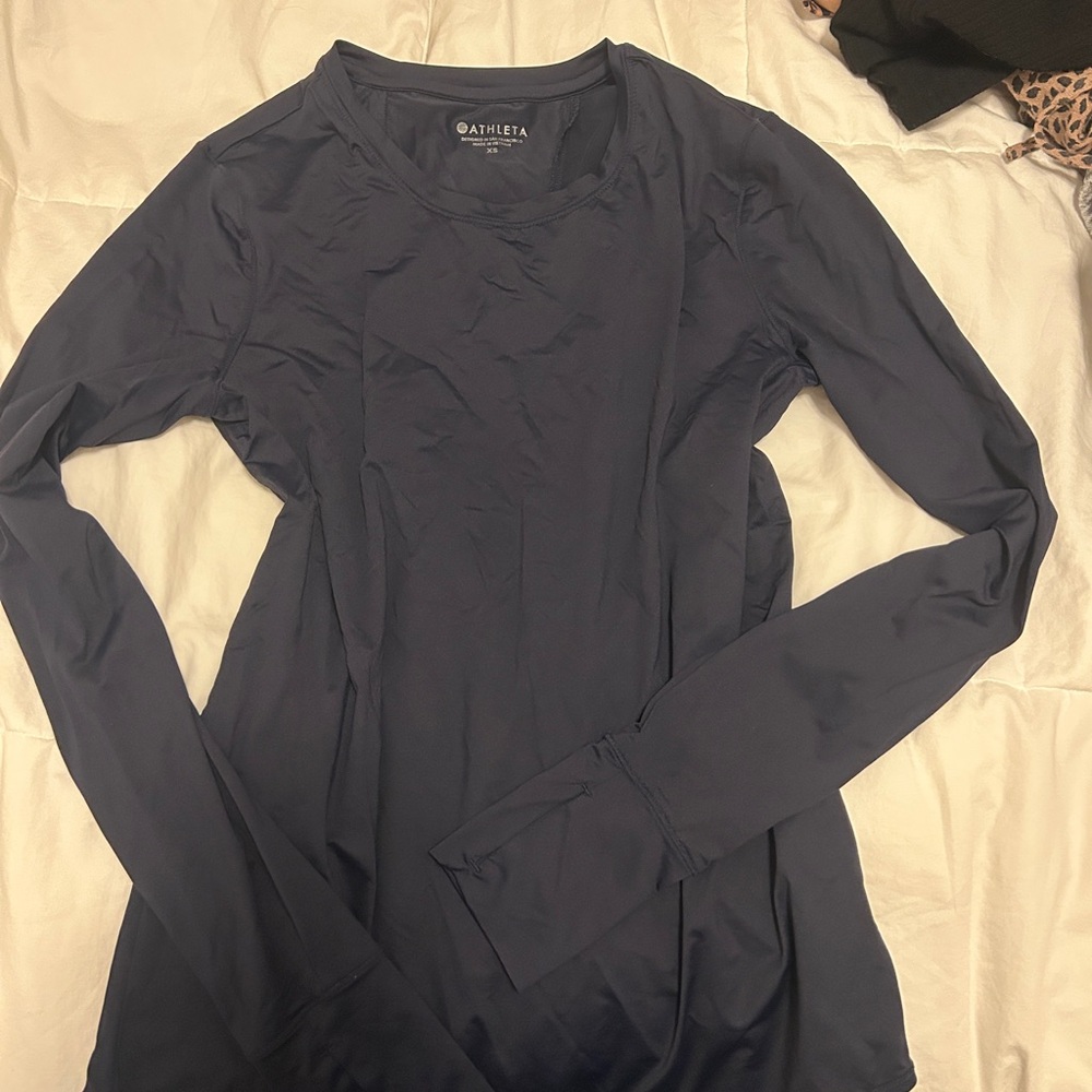 Athleta Women’s Long-Sleeve Crew Neck Top - Navy